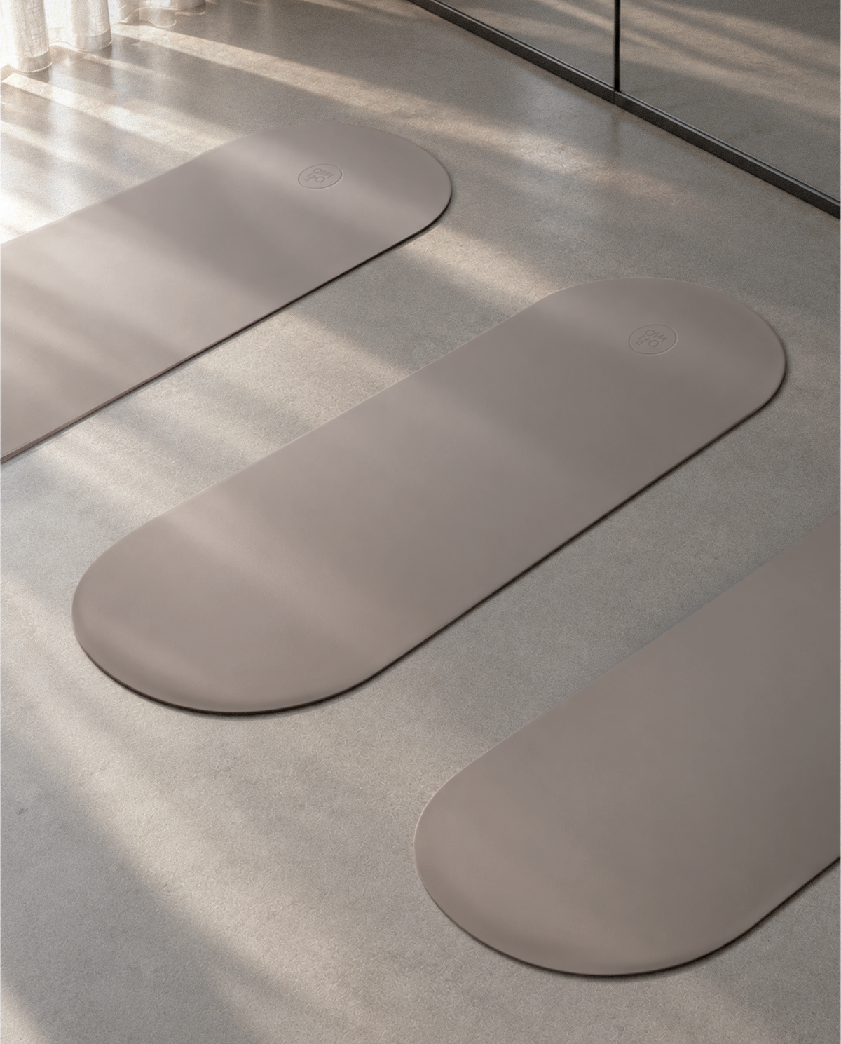 Oval Advanced Grip Yogamatte - Dune