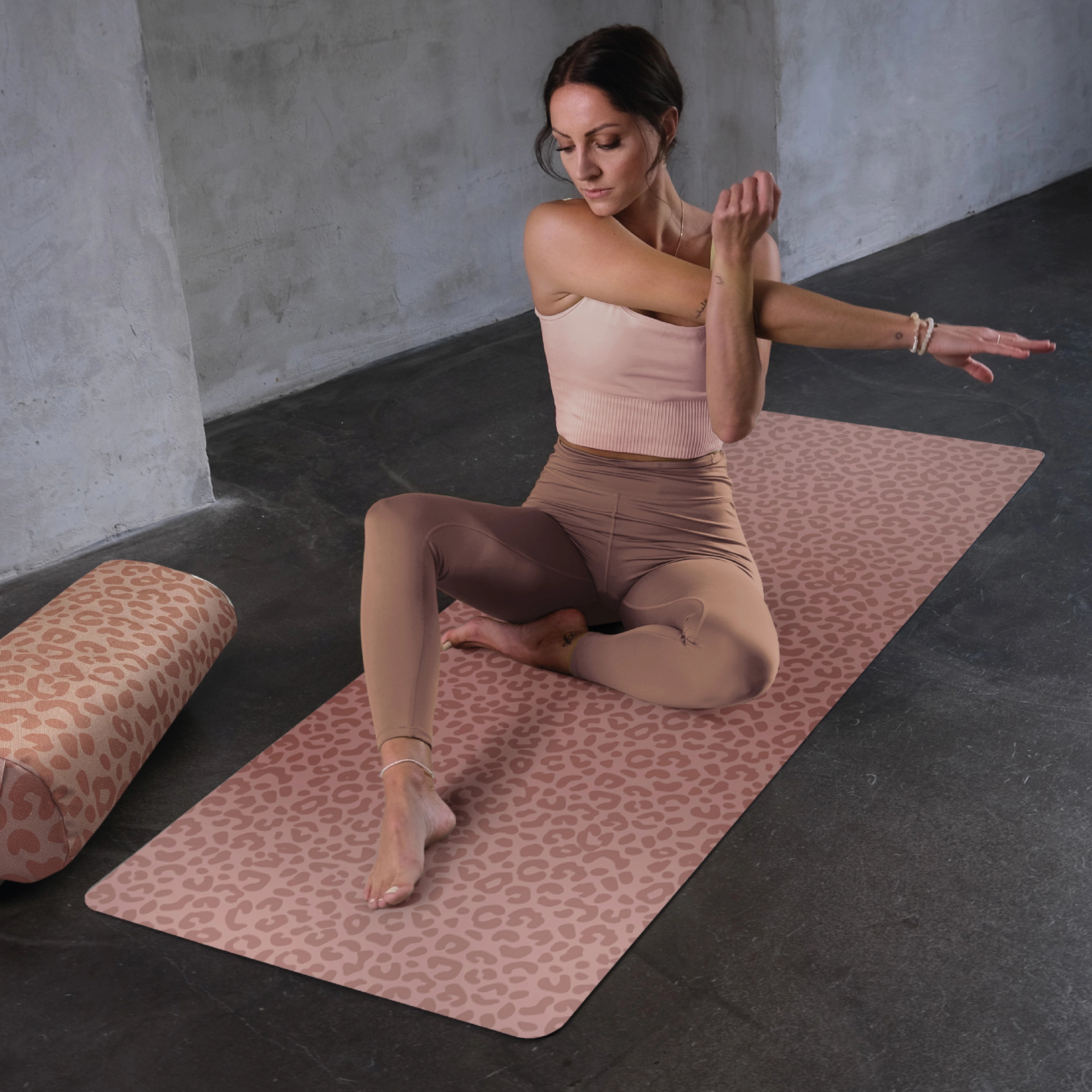 Tapis de yoga Advanced Grip - Rosé Wild Cat
