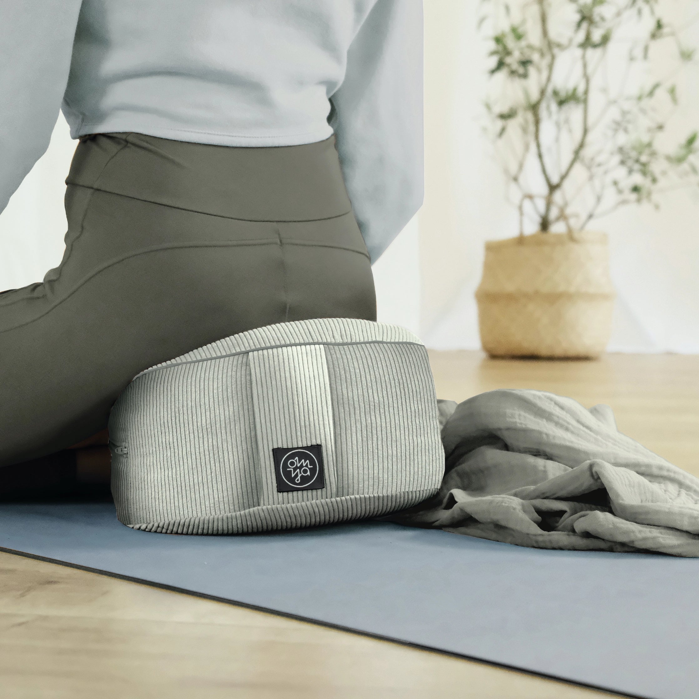 Coussin de yoga design - Pale Cord