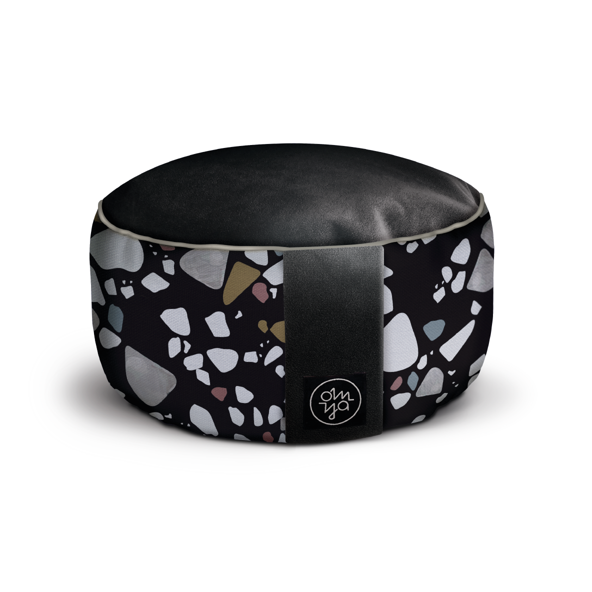 Design Yogakissen - Dark Terrazzo