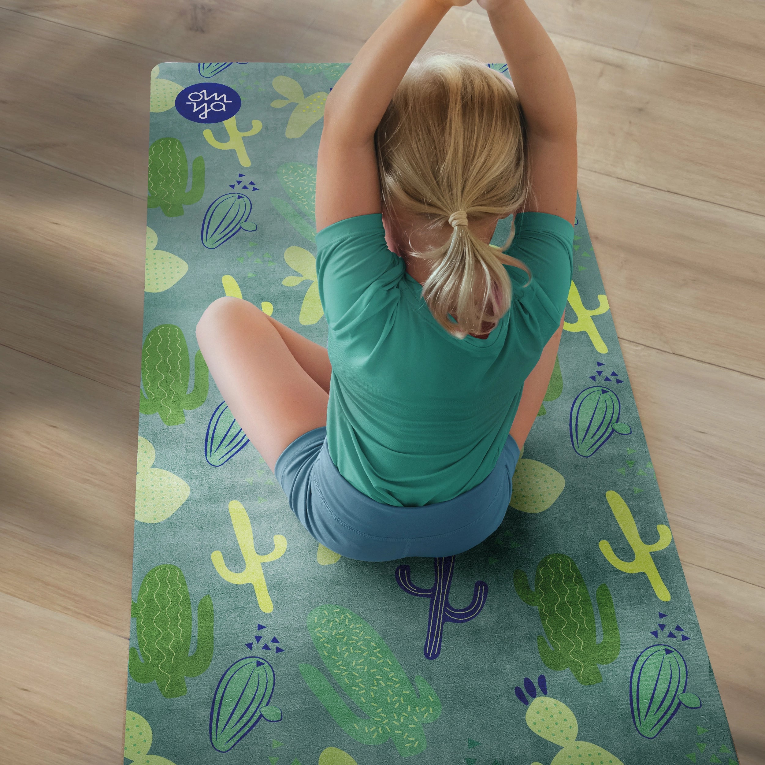 Children's yoga mat - Cactus Garden