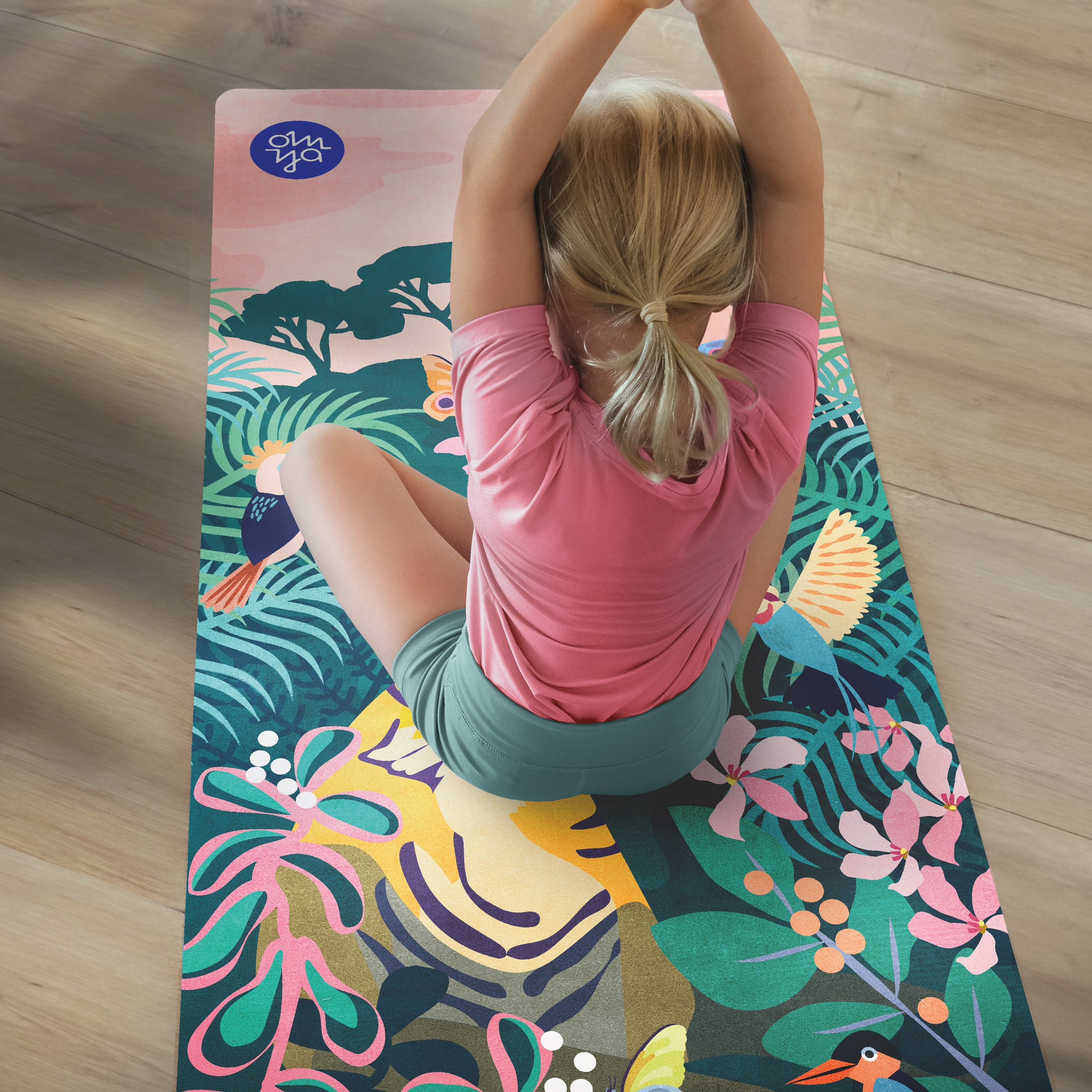 Kinder Yogamatte - Curious Tiger