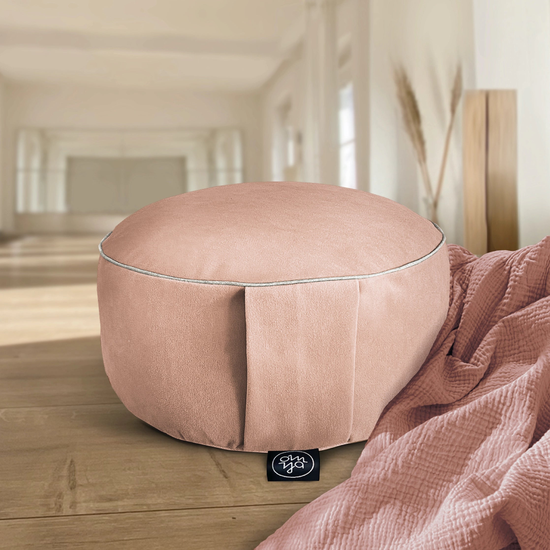 Design yoga cushion - Velvet Almond
