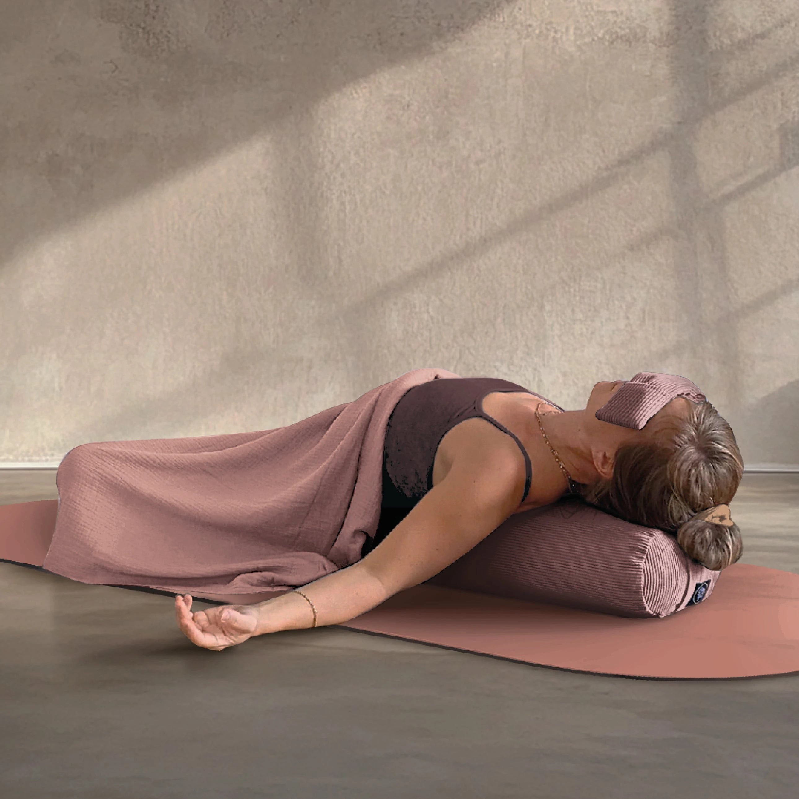 Shavasana Blanket - Blush Muslin