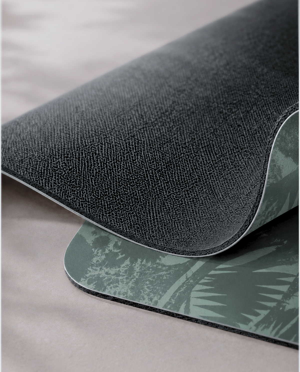 Yogamatte Advanced Grip - Green Botanic