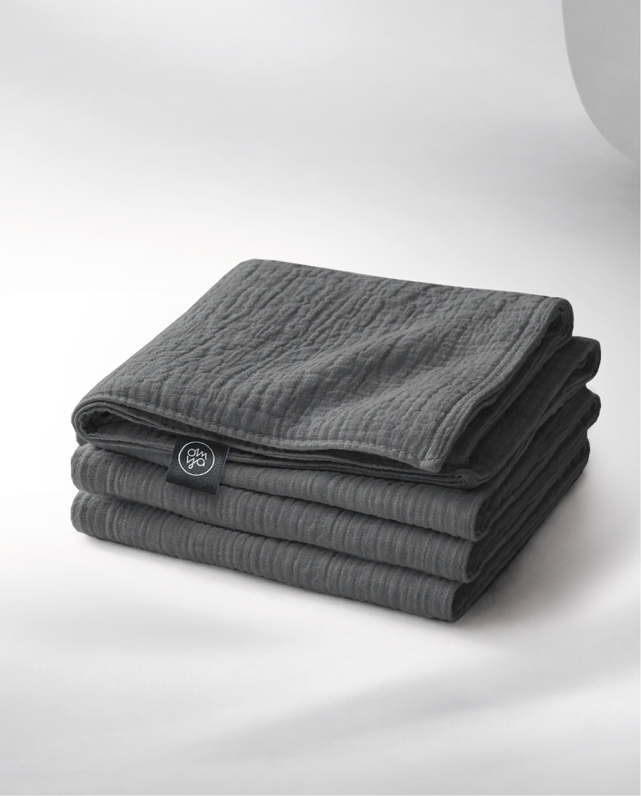 Decke aus Musselin - Granit