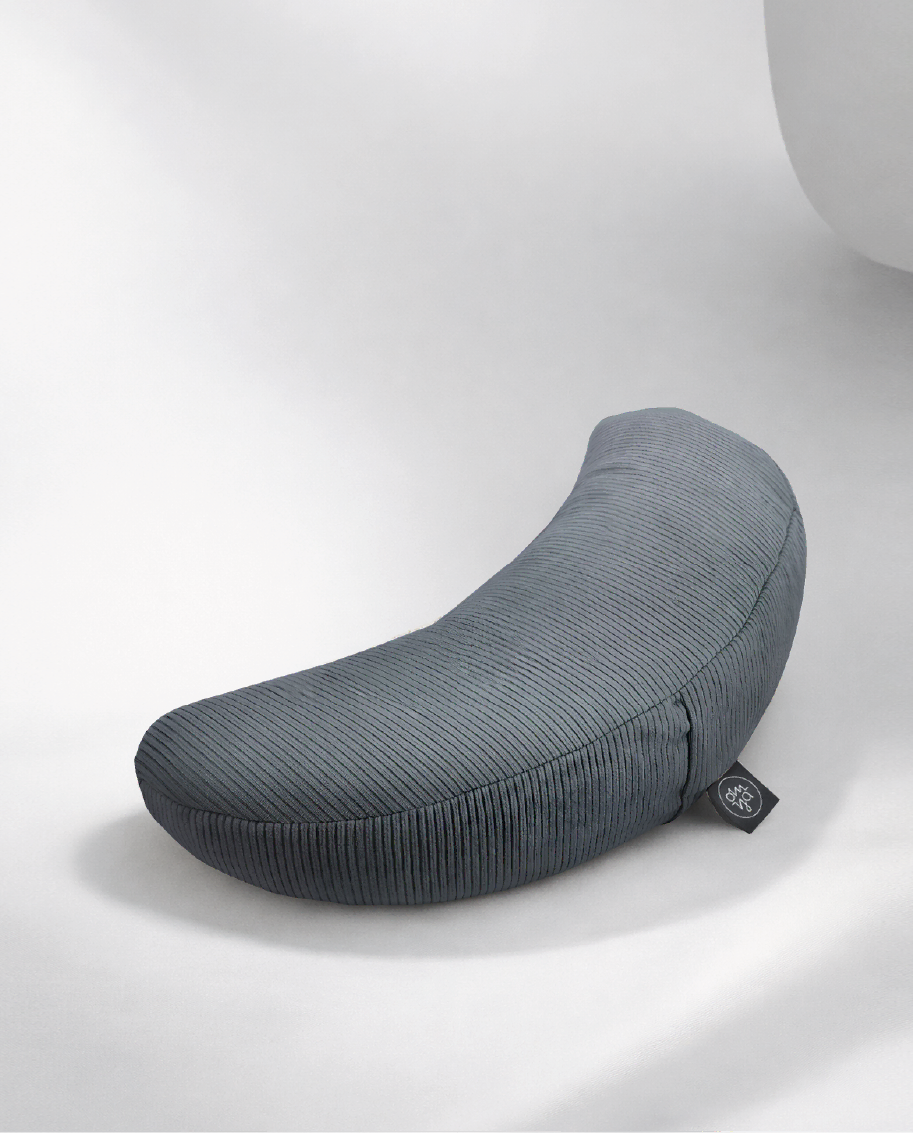 Design Yoga Halbmond Kissen - Lagoon Cord