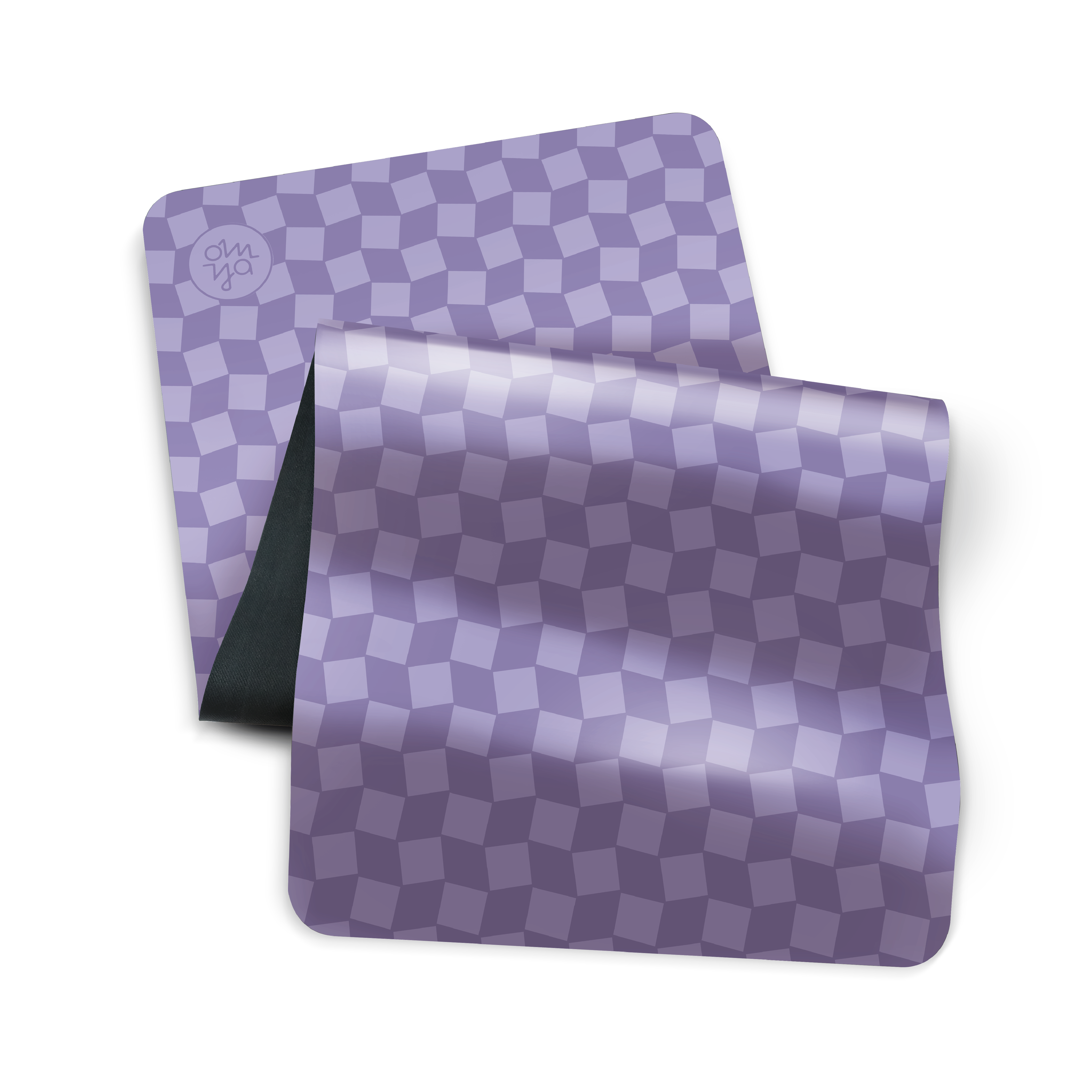 Advanced Grip Yoga Mat - Lavender Plaid