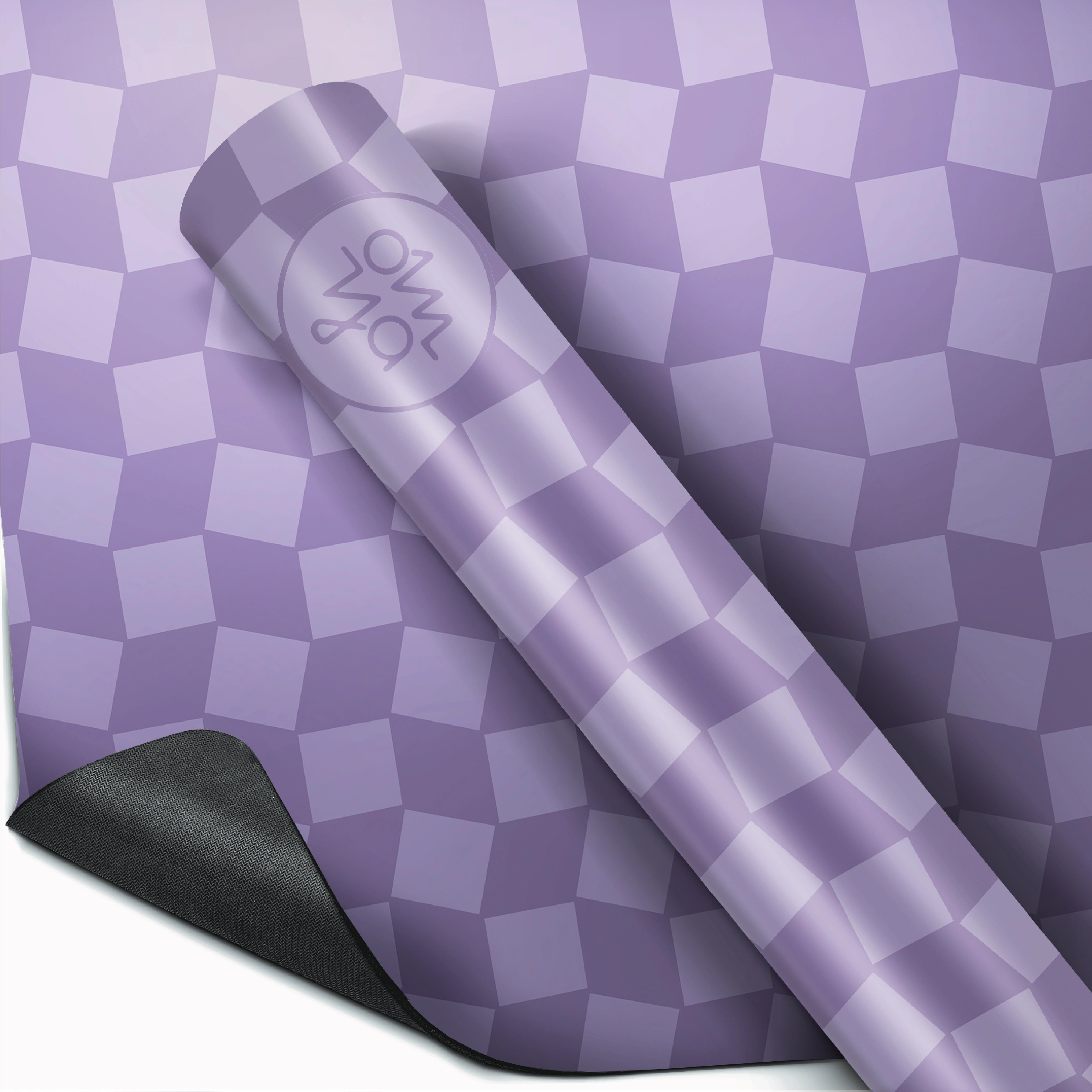 Advanced Grip Yogamatte - Lavender Plaid