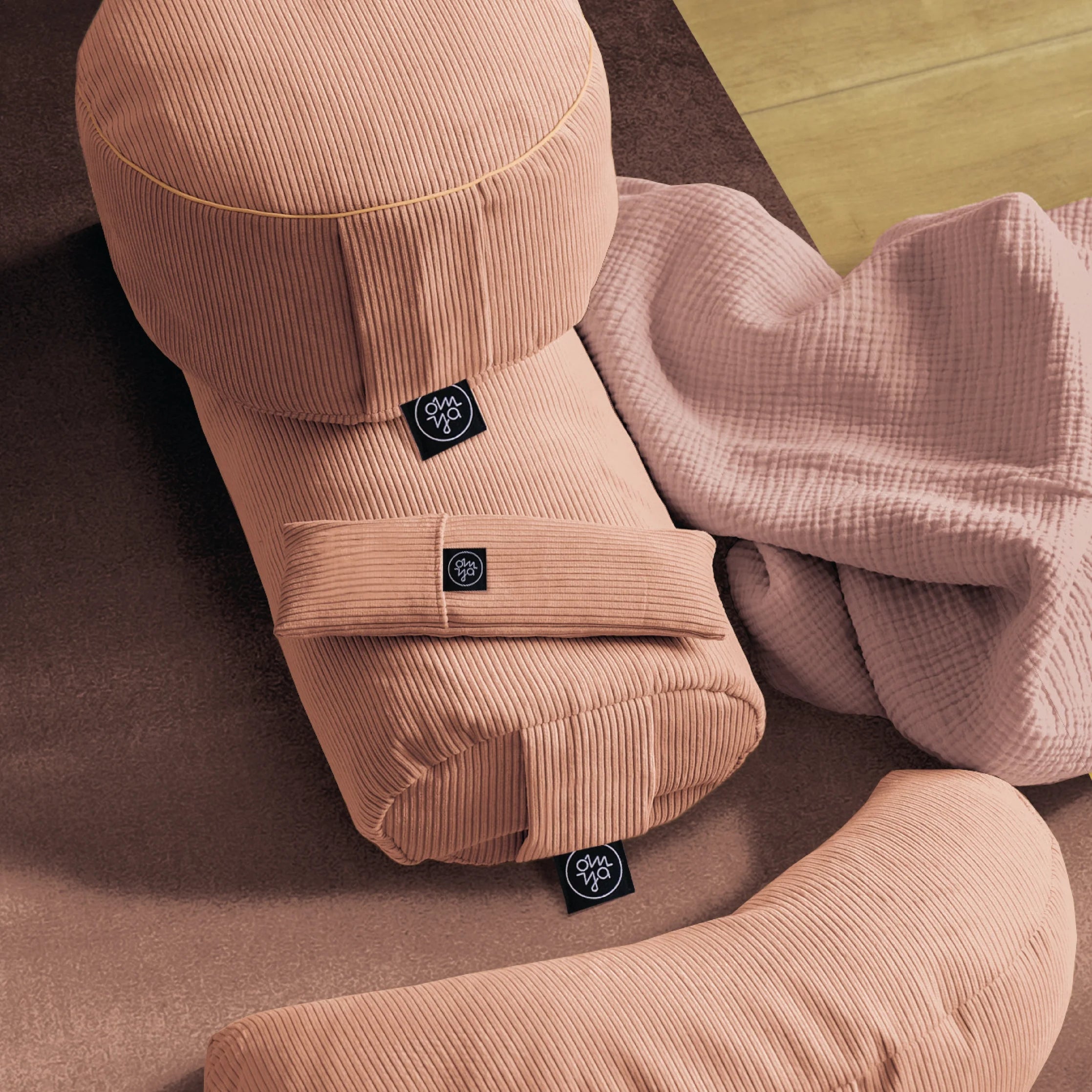 Design Yoga Bolster - Blush Cord (B-Ware)