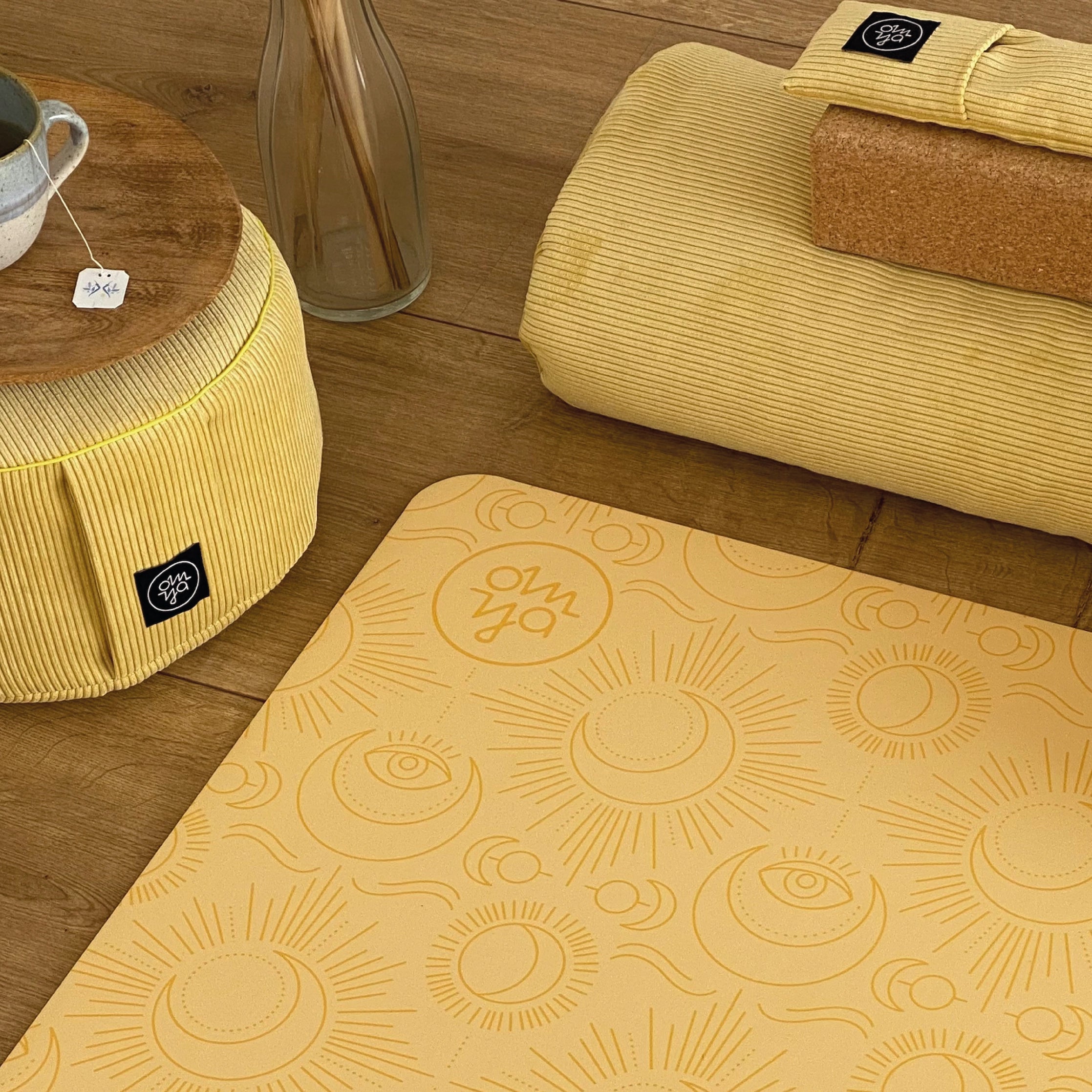 Design yoga cushion - Lemon Cord 