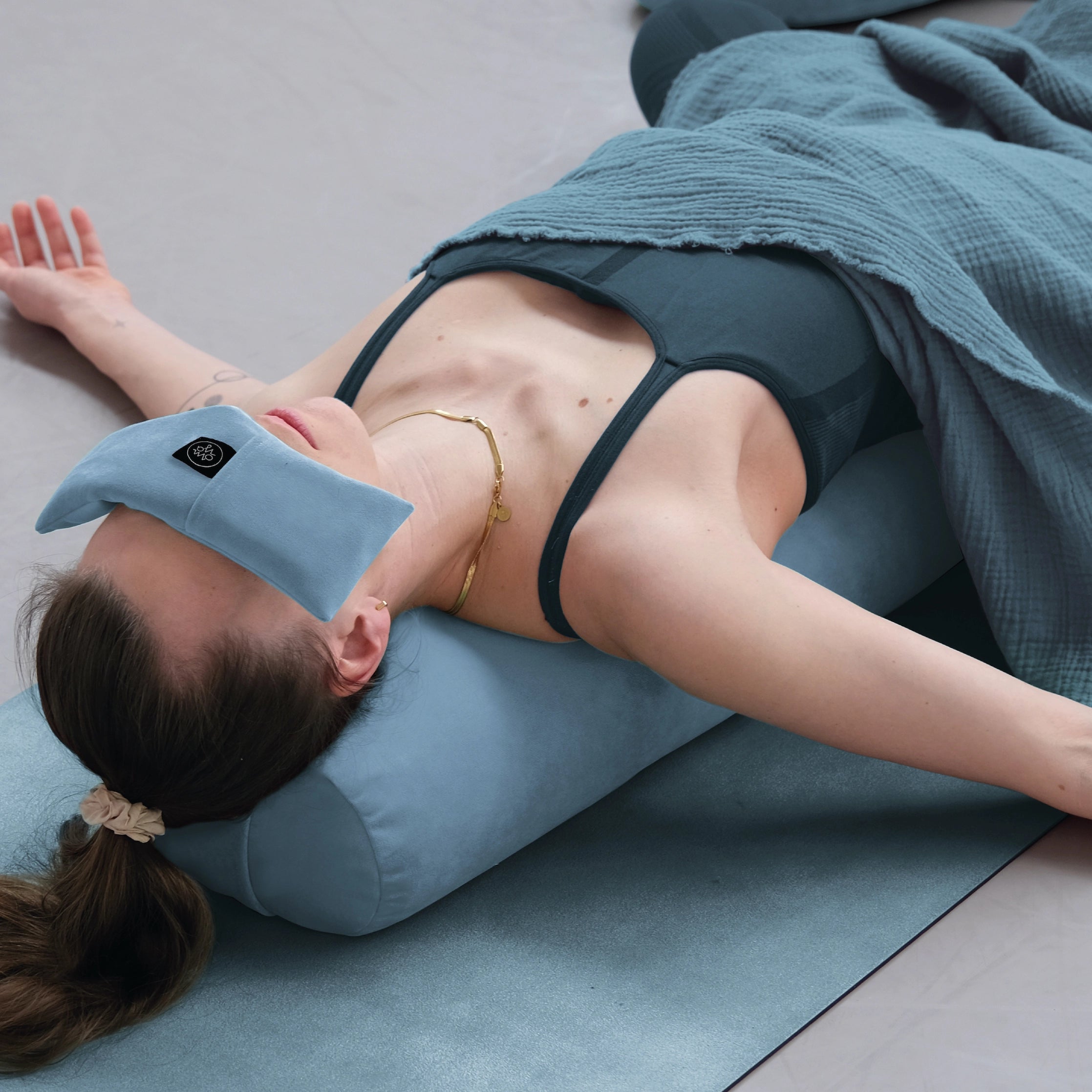 Shavasana Blanket - Lagoon Muslin