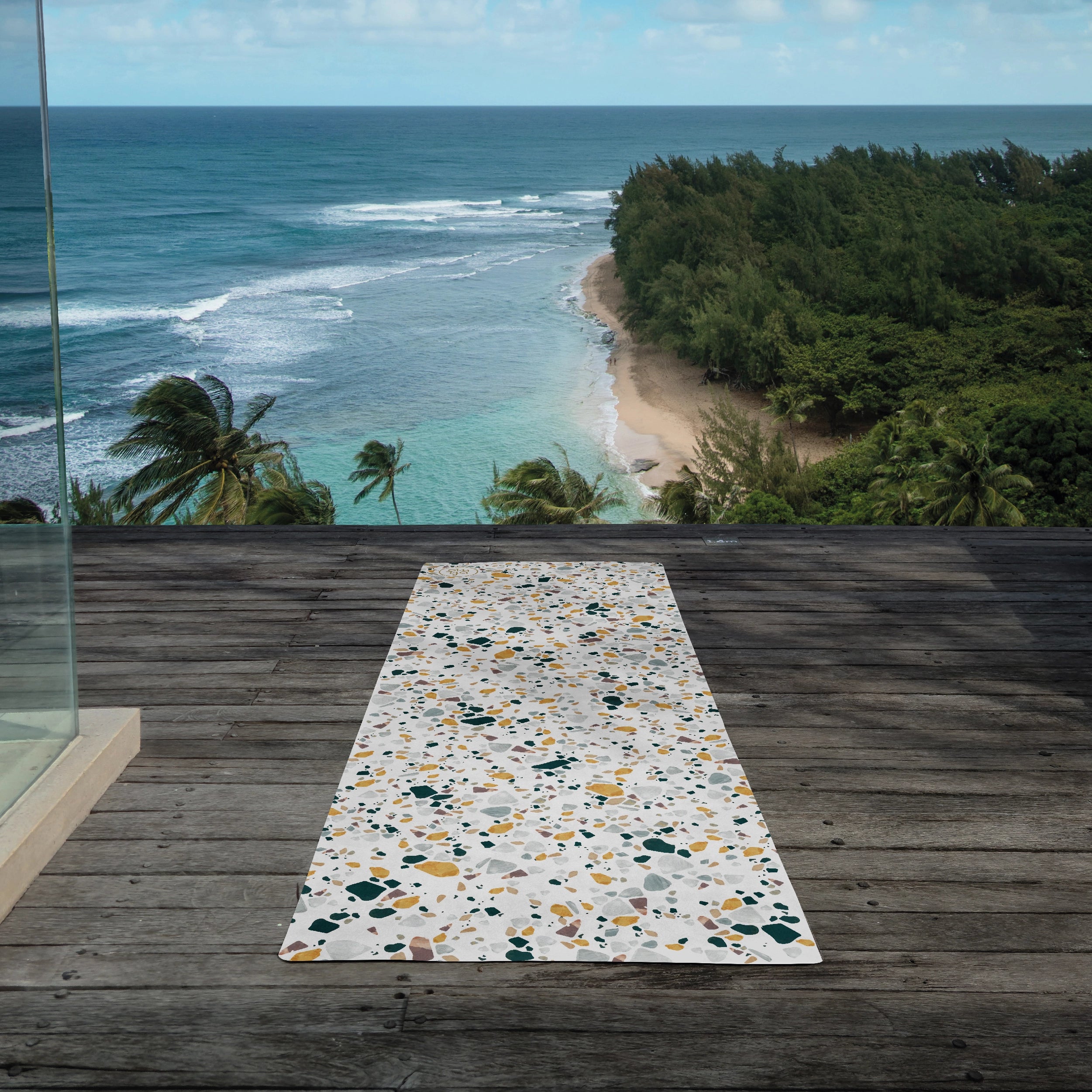 Sensual Flow Travel Yogamatte - Light Terrazzo