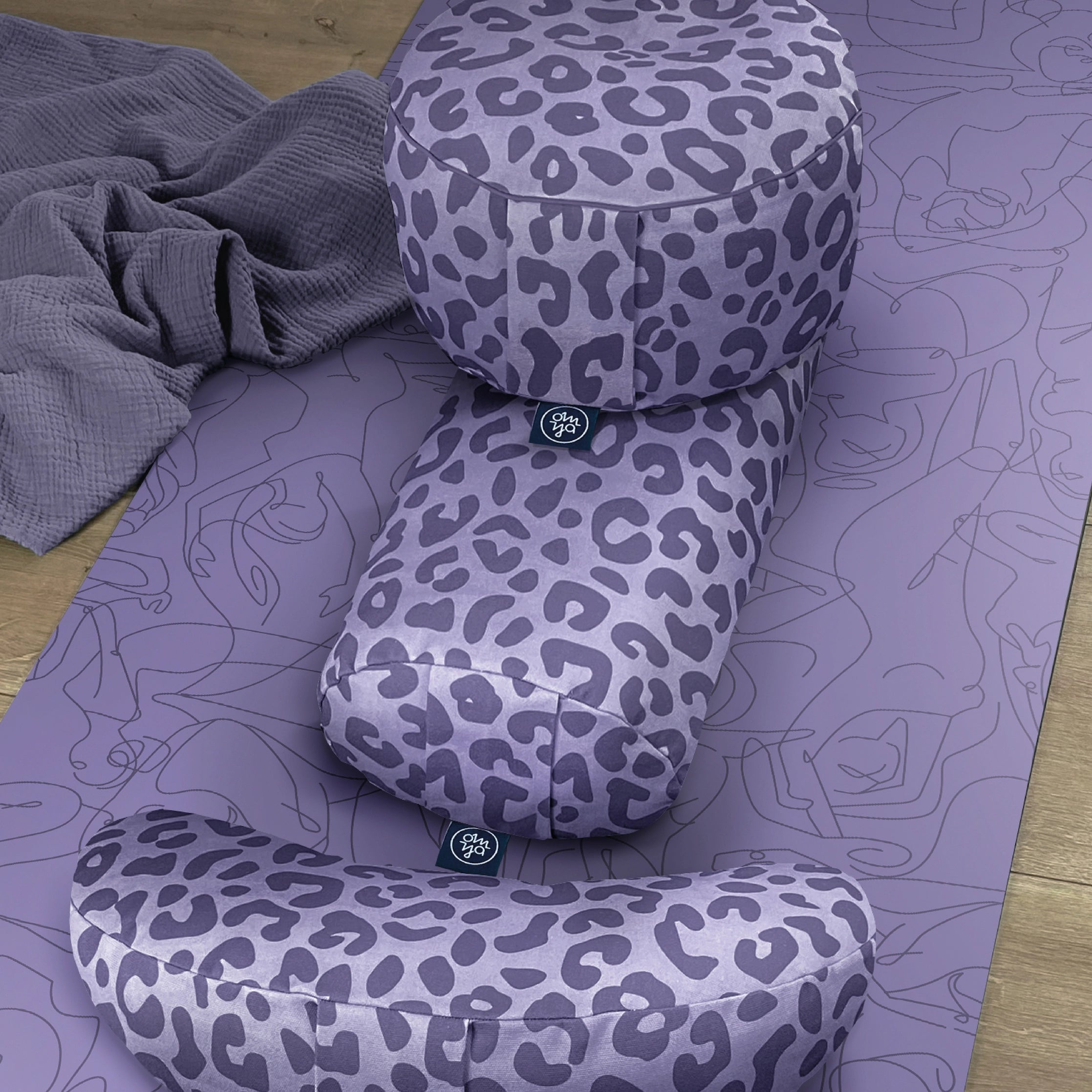 Oreiller de yoga design - Lavande Lion 