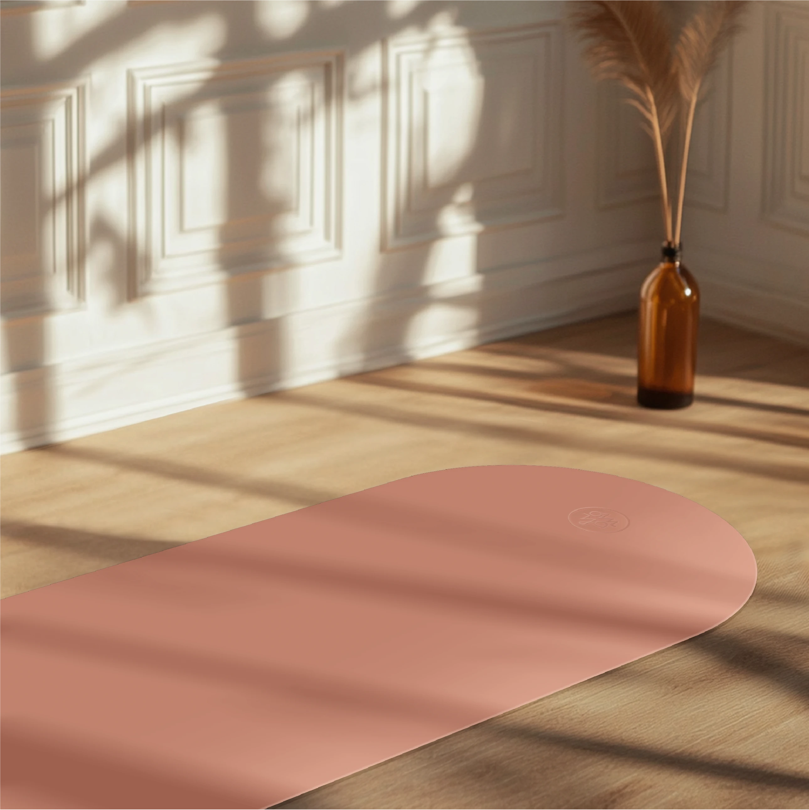 Oval Advanced Grip Yogamatte - Blush