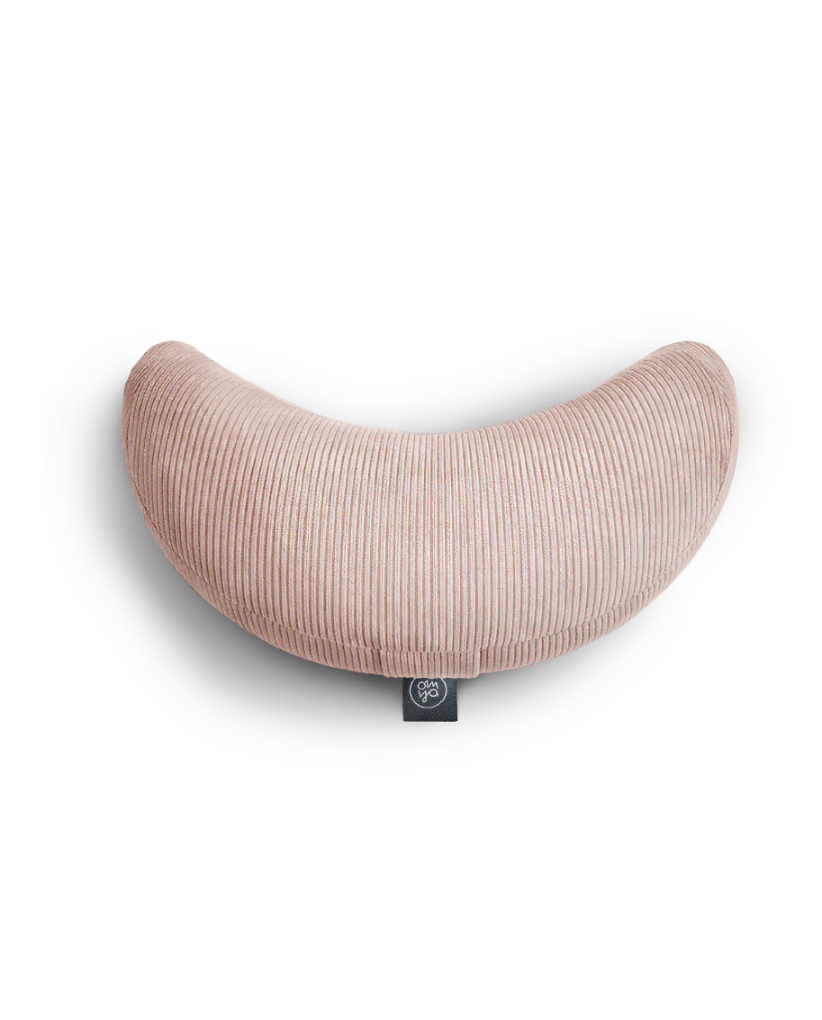 Design Yoga Halbmond Kissen - Blush Cord